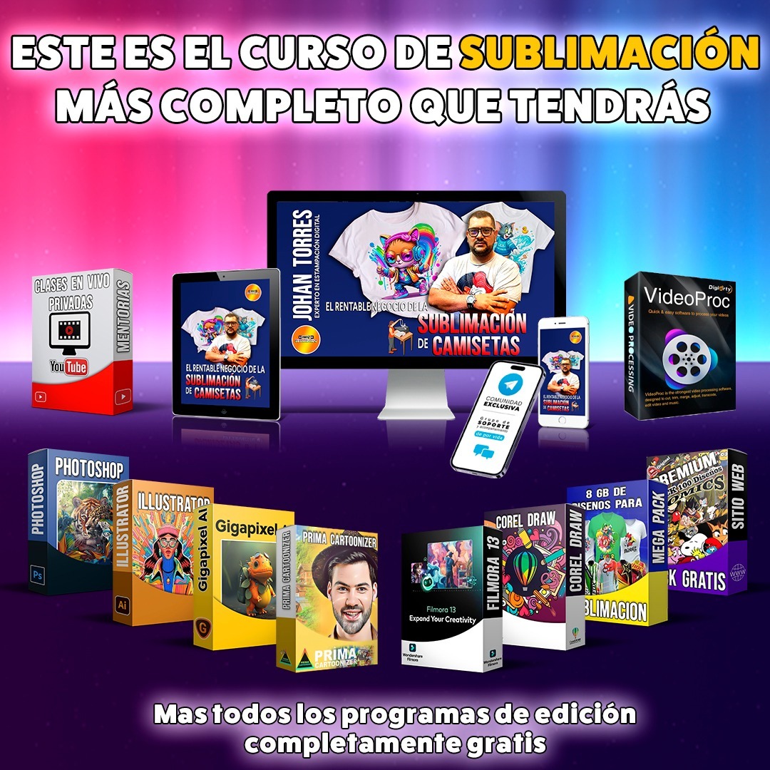 curso el rentable  negocio de la sublimacion 