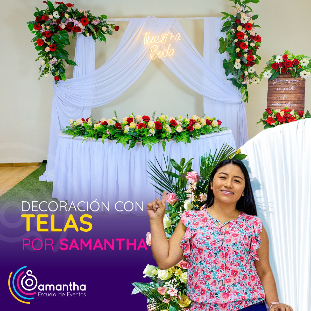 decoracion con telas por samantha